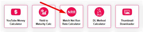 Cricket Net Run Rate Calculator Online Yttags