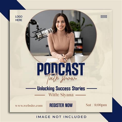 Premium PSD Podcast Talk Show Instagram Post Design Or Poster Social