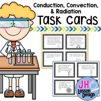 Heat Transfer- Conduction Convection Radiation Task Cards by JH Lesson ...