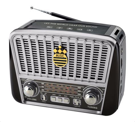 FM Am Sw 3 Bands Portable Radio With USB TF Rechargeable Bluetooth