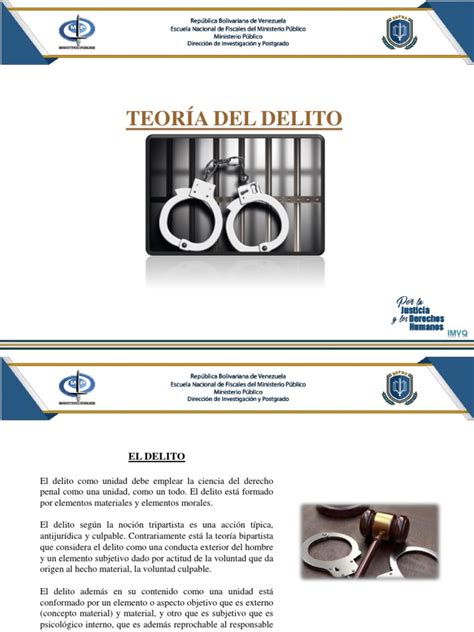 Modulo Iv Teoría Del Delito Pdf Causalidad Ley Intención