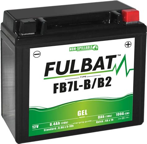 Fb L B B Gel Fulbat Mcycle Battery V Ah Bbl Batteries