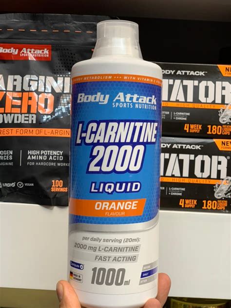 ال کارنیتین 2000 مایع بادی اتک یک لیتری Body Attack L Carnitine Liquid 2000