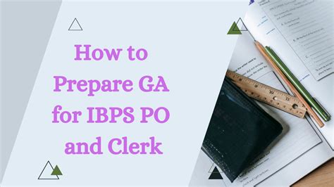 How To Prepare Ga For Ibps Po And Clerk