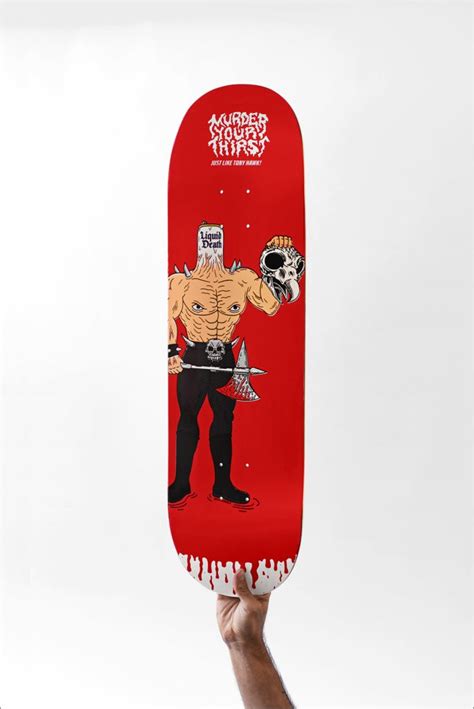 Tony Hawk And Liquid Death Sell Overpriced Blood Infused Custom