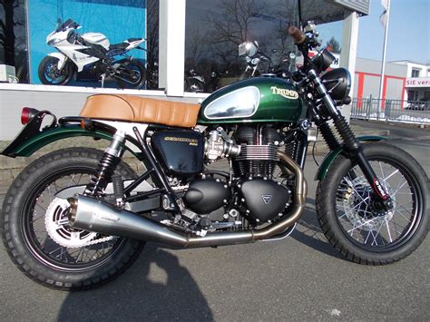 Details Zum Custom Bike Triumph Scrambler Mr Martini Onroad Des