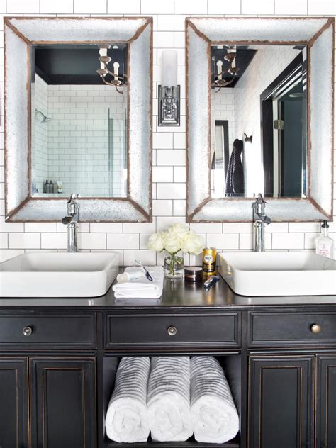 Timeless Black And White Master Bathroom Makeover Hgtv