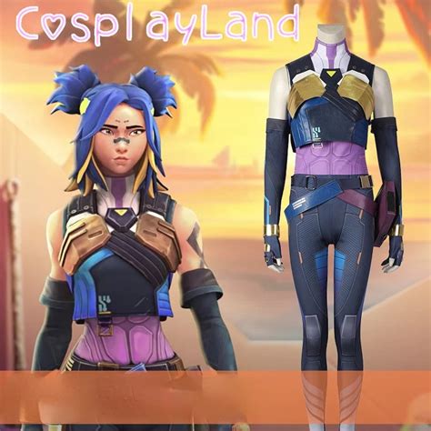 Neon Cosplay Game Valorant Neon Cosplay Costume Blue Women Suit Combat