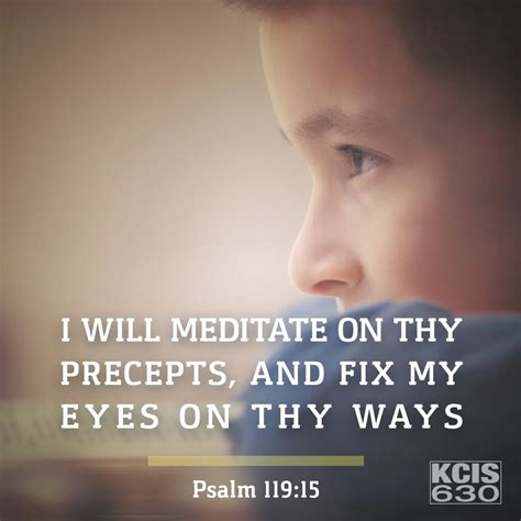 Psalm 119 15 Daily Verse KCIS 630