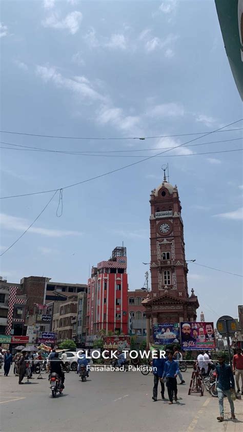 Clock Tower Of Taisalabad 8 Bazaars Of Faisalabad Clock Tower