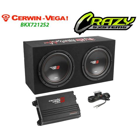 CERWIN VEGA COMBO DUAL 12 XED SUBWOOFER ENCLOSURE WITH AMPLIFIER PACKAGE