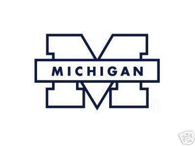 MICHIGAN WOLVERINES car window sticker decal UNIVERSITY | eBay