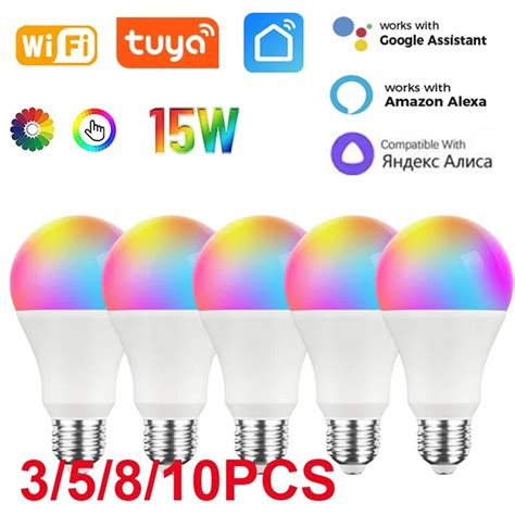 Tuya Ampoule Led Intelligente Intensit Variable Lampe Commande Vocale