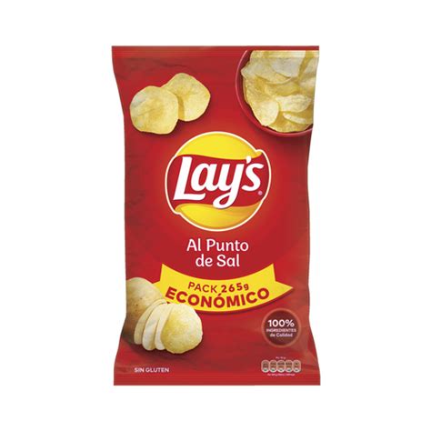 Lay S Patatas Fritas Lisas Con Sal Lay S Al Punto De Sal Bolsa De G