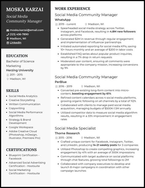 3 Real Community Manager Resume Examples That Worked In 2024