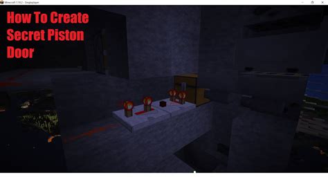 How To Make A Secret Piston Door Minecraft Youtube