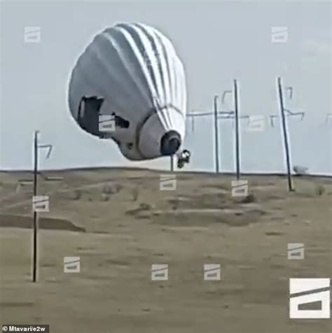 Horrifying Moment Hot Air Balloon Crashes And Bursts Into Flames