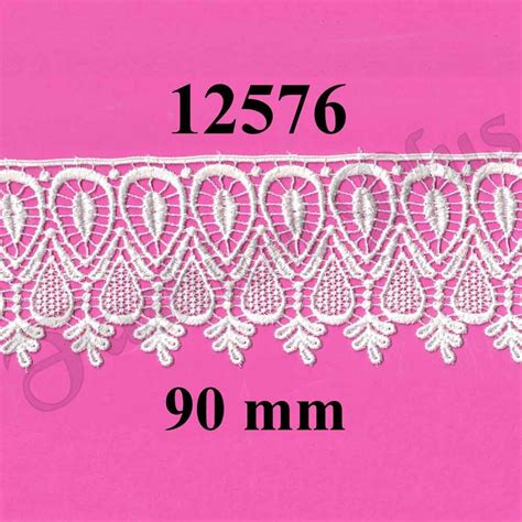 White Gpo Lace For Garment Fabric Type Polyester At Rs 18 Meter In Surat