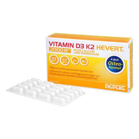 Vitamin D K Hevert Plus Calcium Und Magnesium I E Kapsel N