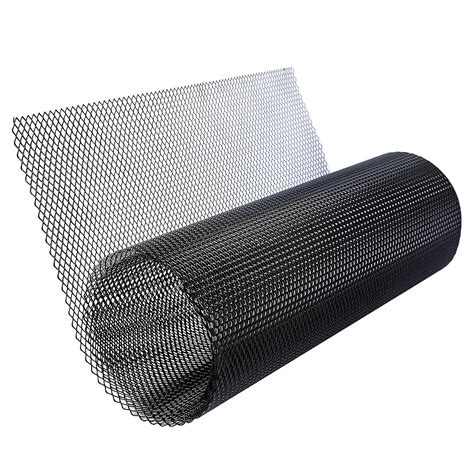 Layfuz Car Grill Mesh Sheet Black Painted Aluminum Alloy Grille Mesh