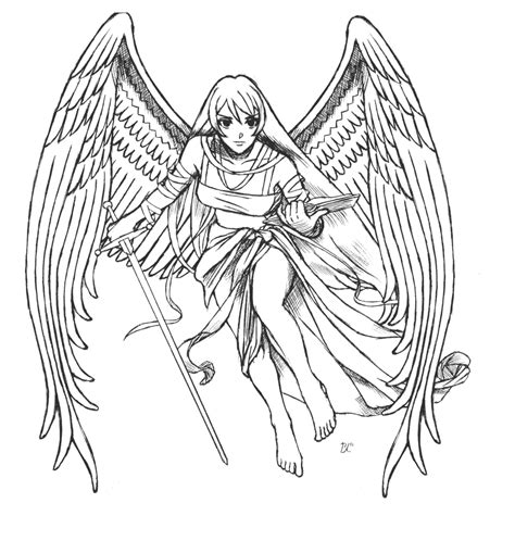 Dessins Ange Personnages Colorier Coloriages Imprimer