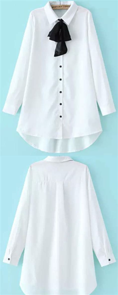 Shirt dress for women .This dress is in white with black button & black ...