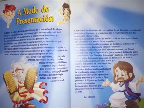 Libro Mi Primera Biblia Para Niños 2 Tomos Cd Y Láminas 3d en venta