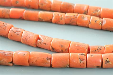 Antique Coral Beads Vintage Coral Necklace Natural Etsy