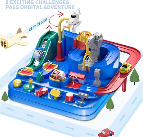 Kids Race Track Car Adventure Toy for Toddlers, Car Rescue Adventure ...