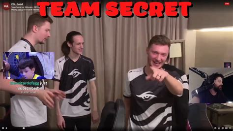 Gorgc S Reactions After Team Secret Vs Vp Games Dota Youtube