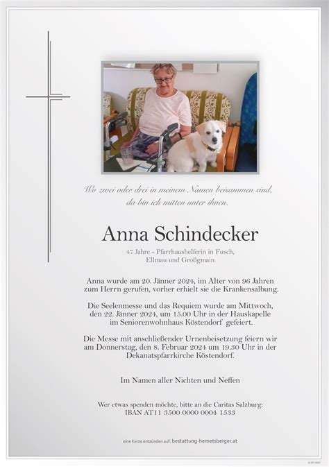 Anna Schindecker Bestattung Hemetsberger S Rge Urnen Beratung