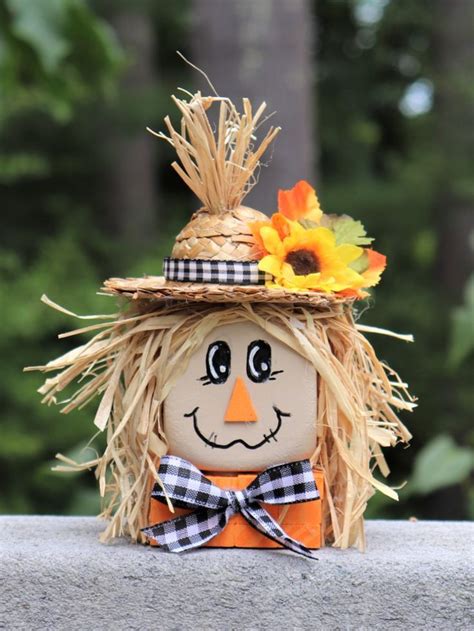 Easy Dollar Tree Scarecrow DIY Perfect For A Tiered Tray Scarecrow