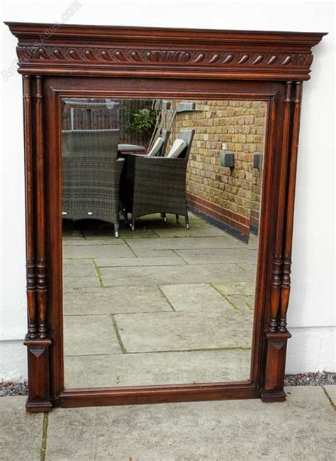 Antiques Atlas Victorian Carved Oak Overmantle Mirror X