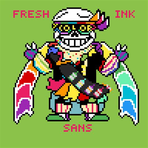 Pixilart - Fresh Ink Sans by Lekitu