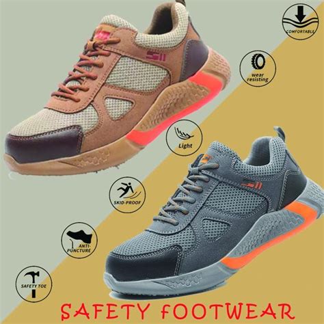 Jual Sepatu Safety Sport Anti Paku Sporty Import Ringan Ujung Besi