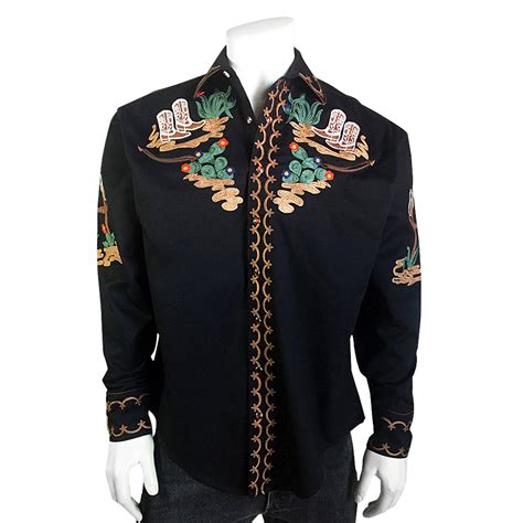 Vintage Western Shirt Collection Rockmount Men S Tooling Embroidery Outwest Shop