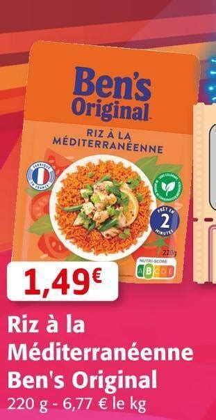 Promo Ben S Original Riz La M Diterran Enne Chez Colruyt