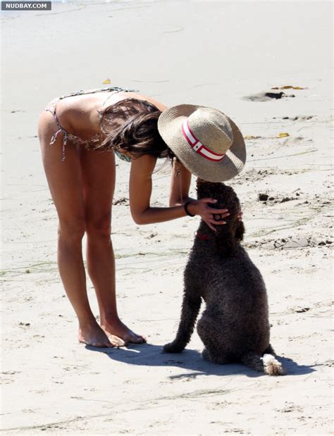 Jordana Brewster In Bikini At A Beach In Santa Barbara Nudbay