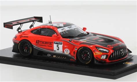 Miniature Mercedes AMG GT 1 43 Spark 3 No 5 AMG Team HRT 24h Spa 2020