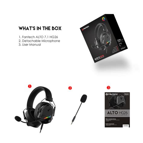 FANTECH ALTO 7 1 HG26 GAMING HEADSET Built In Microphone Noise