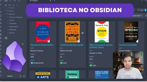 Como Criar Uma BIBLIOTECA No OBSIDIAN YouTube