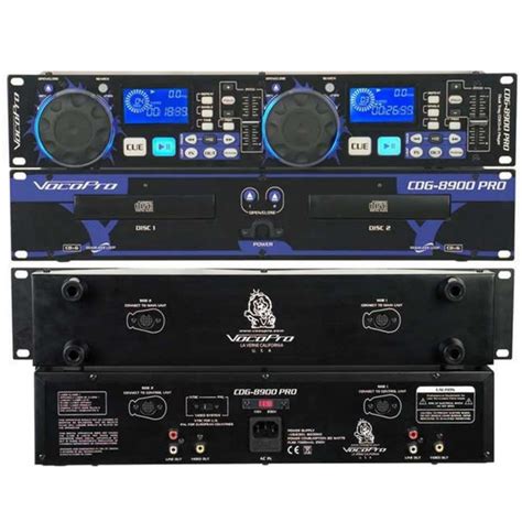 Vocopro Cdg 8900 Pro Dual Tray Rackmount Kjdj Cd Players Lightingelstore