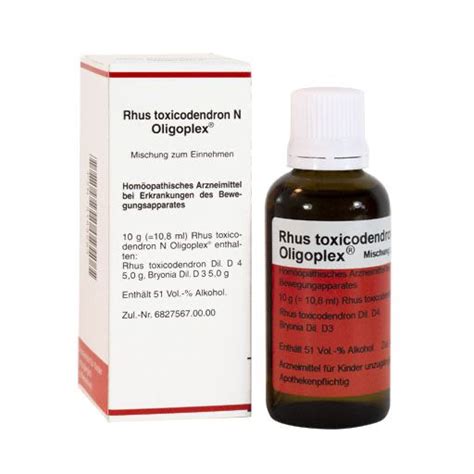 RHUS TOXICODENDRON D 6 Tabletten 80 St Deine Online Apotheke Paul Pille