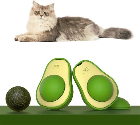 Pcs Catnip Ball Toys Avocado Shaped Catnip Wall Ball Toys Catnip