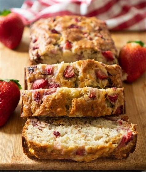 Fruit Bread Perfect For Breakfast Easy And Healthy Recipes Strawberry Banana Bread