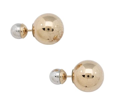 Christian Dior Mise En Dior Tribal Earrings In Pearl Gold Ufo No More