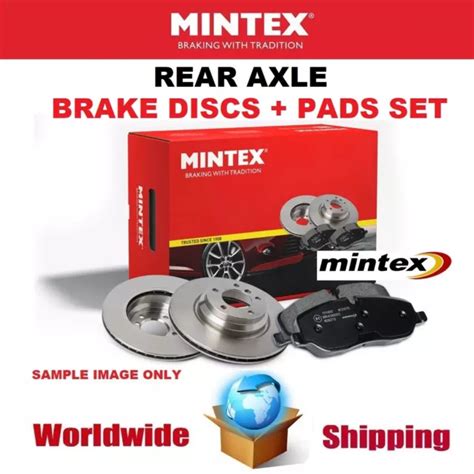 Mintex Rear Brake Discs Pads For Vw Transporter Caravelle Bus 20tsi