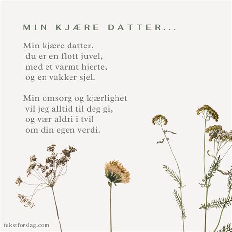 Dikt Til Datter 10 Flotte Dikt Du Kan Gi Til Din Datter 2024