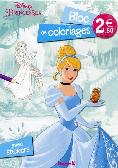 Disney Princesses Bloc De Coloriages Avec Stickers Disney