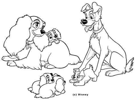 Lady And The Tramp Valentine Coloring Pages Coloring Pages